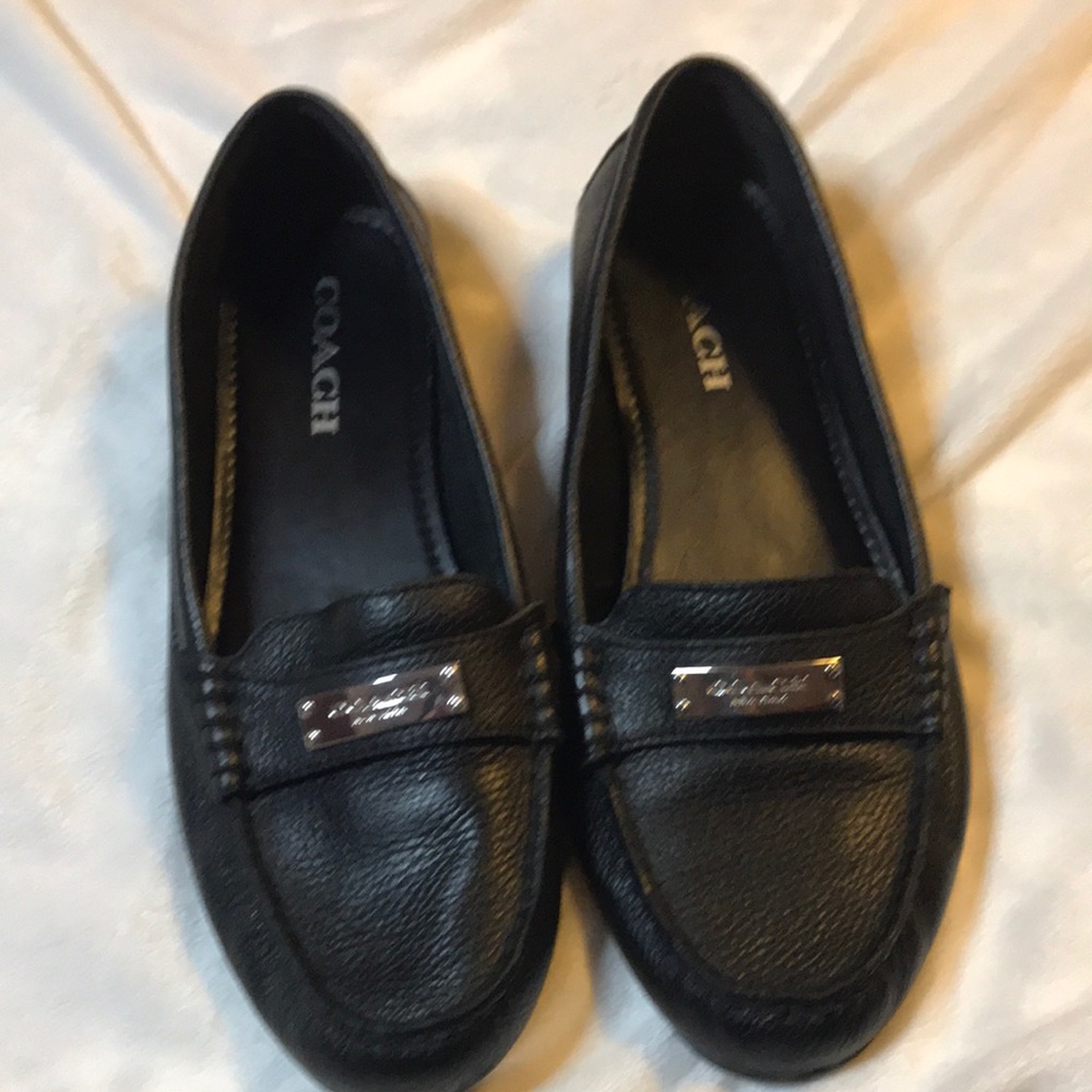 Black loafers
